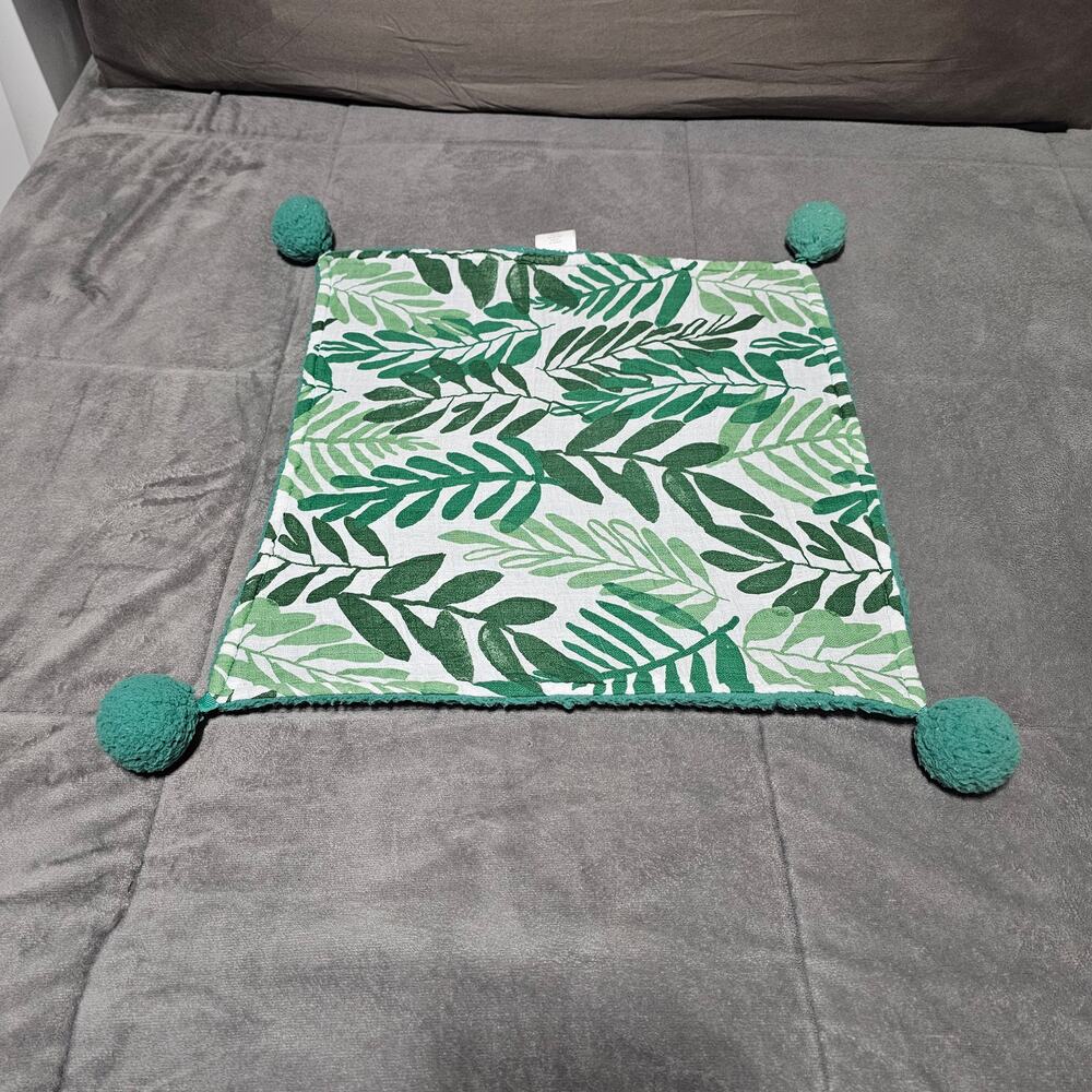 Target Cloud Island Green Leaf Lovey White Muslin Sherpa Pom Pom 2020 Nature